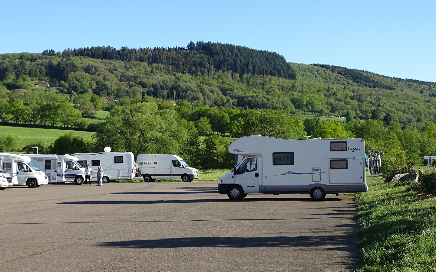 Aire de stationnement pour camping-car