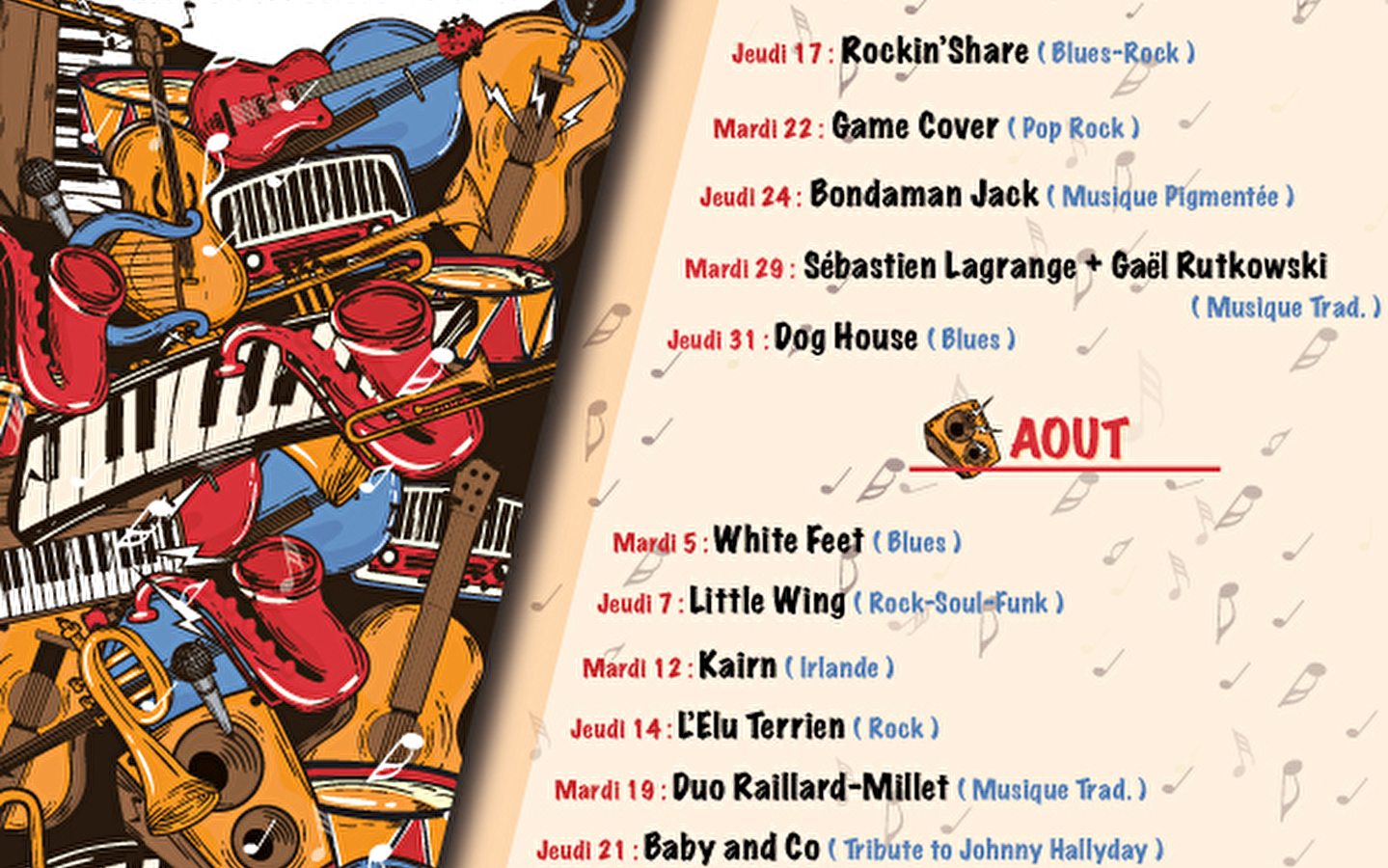 Concert aux Soulins