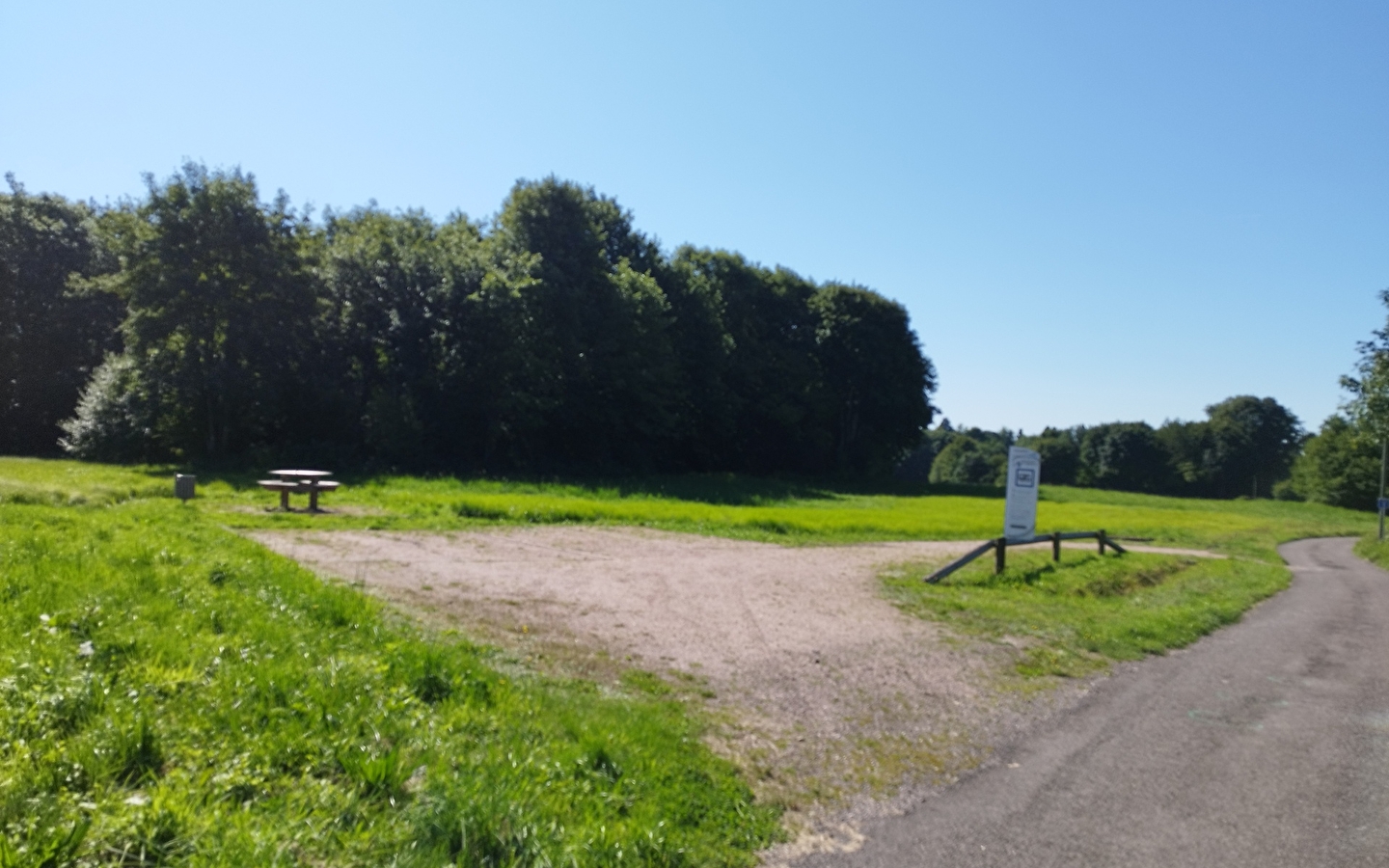 Aire de stationnement pour camping-cars