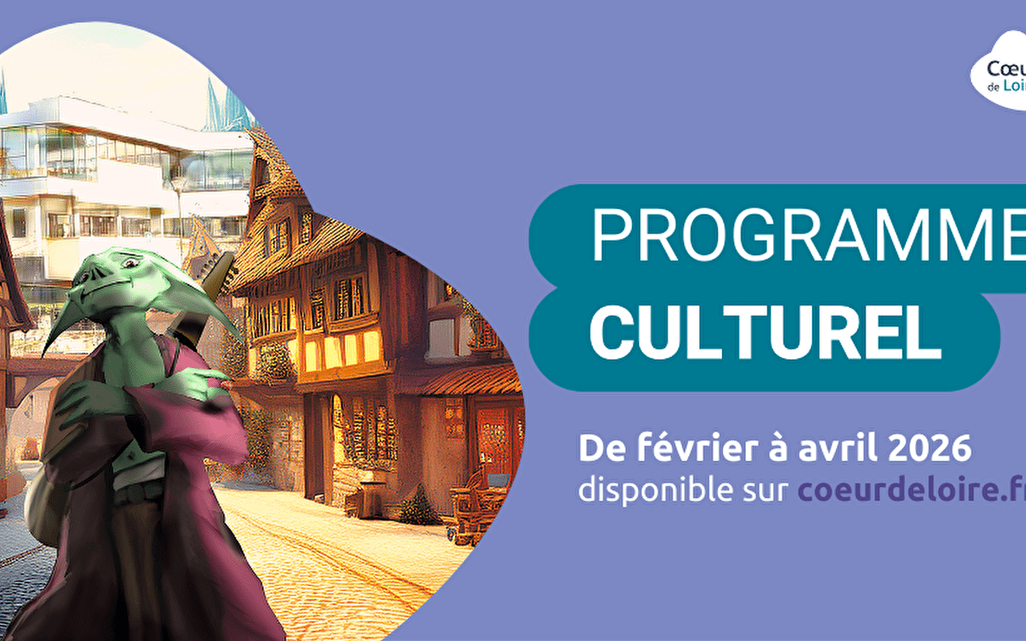 Programme culturel des médiathèques Cœur de Loire de février à avril