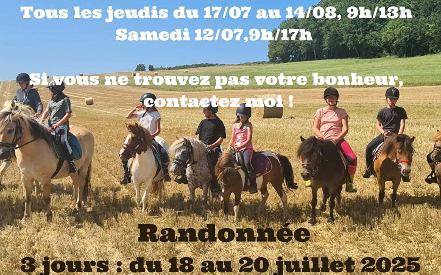 RANDONNEES EQUESTRES CONFIRMEES