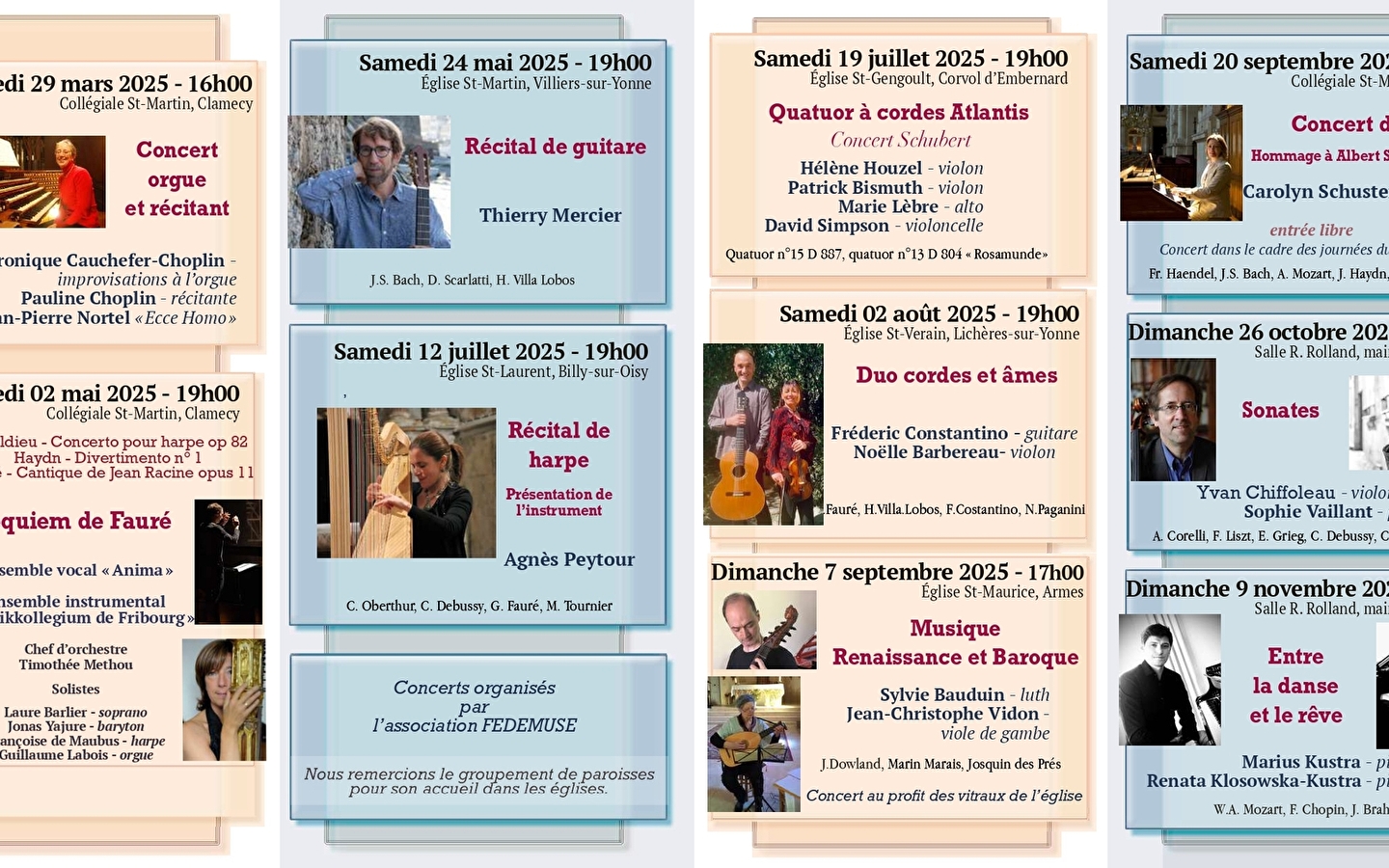 Concerts Fedemuse : Entre la danse et le rêve